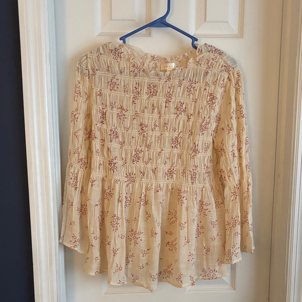 Floral Cream Women's Top